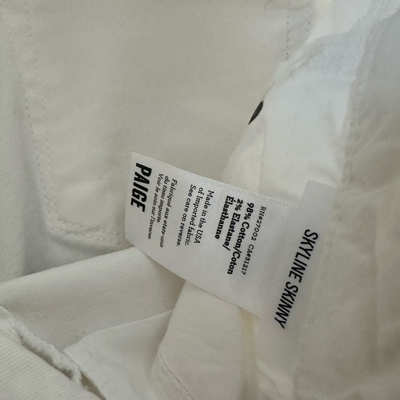 Paige Jean Skyline Skinny white jeans - Picture 4 of 7